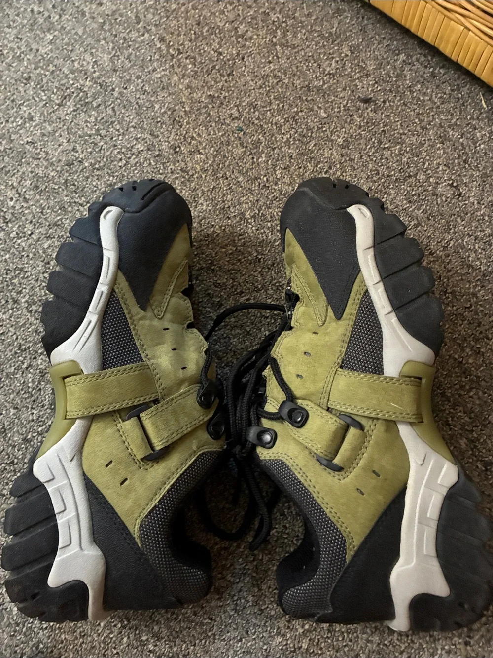 Teva Olive Green and Black Women's Athletic Hiking Shoes